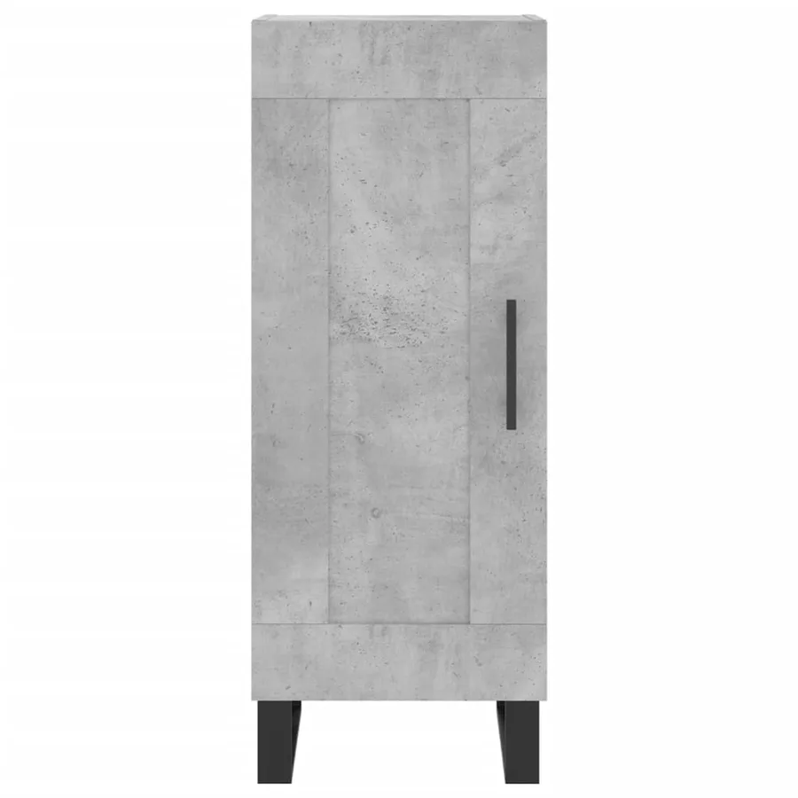 Buffet haut Gris béton 34,5x34x180 cm Bois d'ingénierie - 8