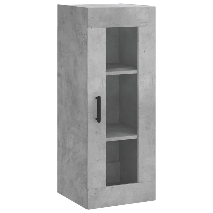 Buffet haut Gris béton 34,5x34x180 cm Bois d'ingénierie - 7