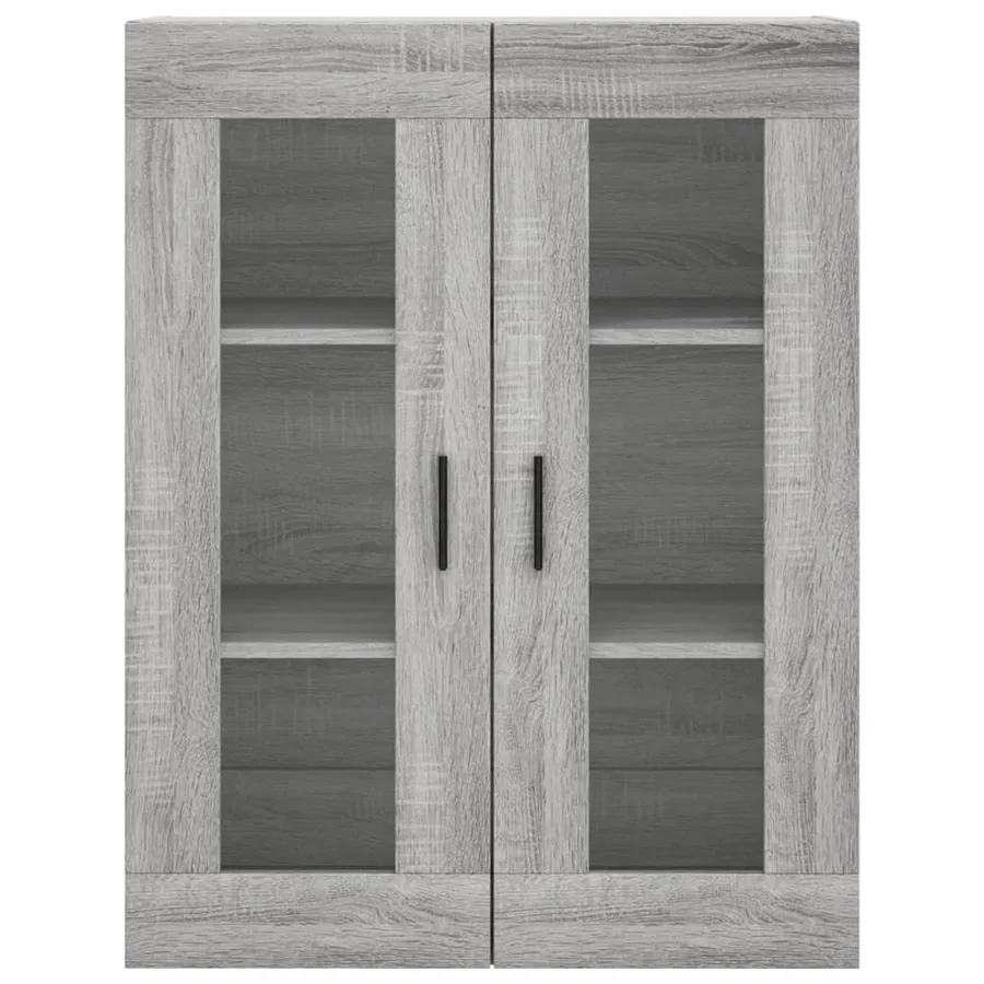 Buffet haut Sonoma gris 69,5x34x180 cm Bois d'ingénierie - 6