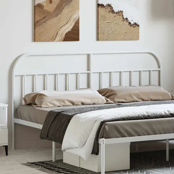 Tête de lit de remplacement métal blanc 193 cm