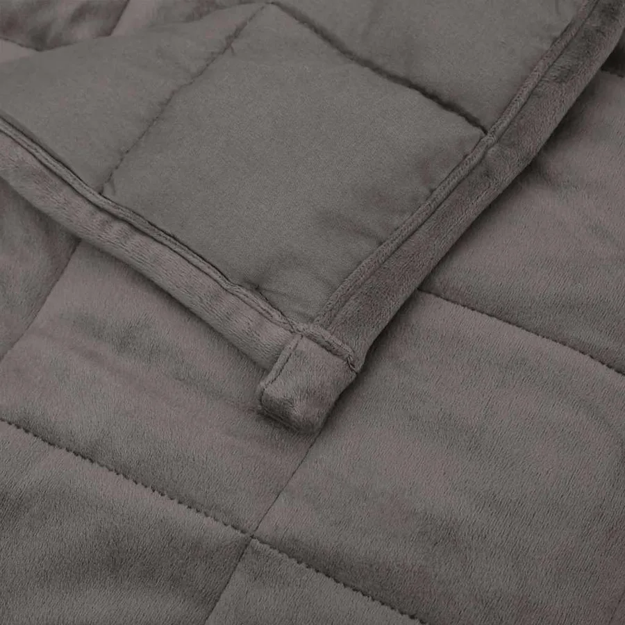 Couverture lestée Gris 155x220 cm 7 kg Tissu - 4