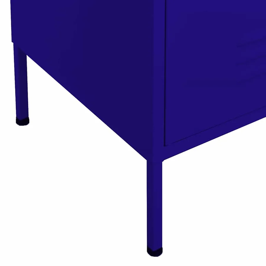 Armoire de rangement Bleu marine 80x35x101,5 cm Acier - 7