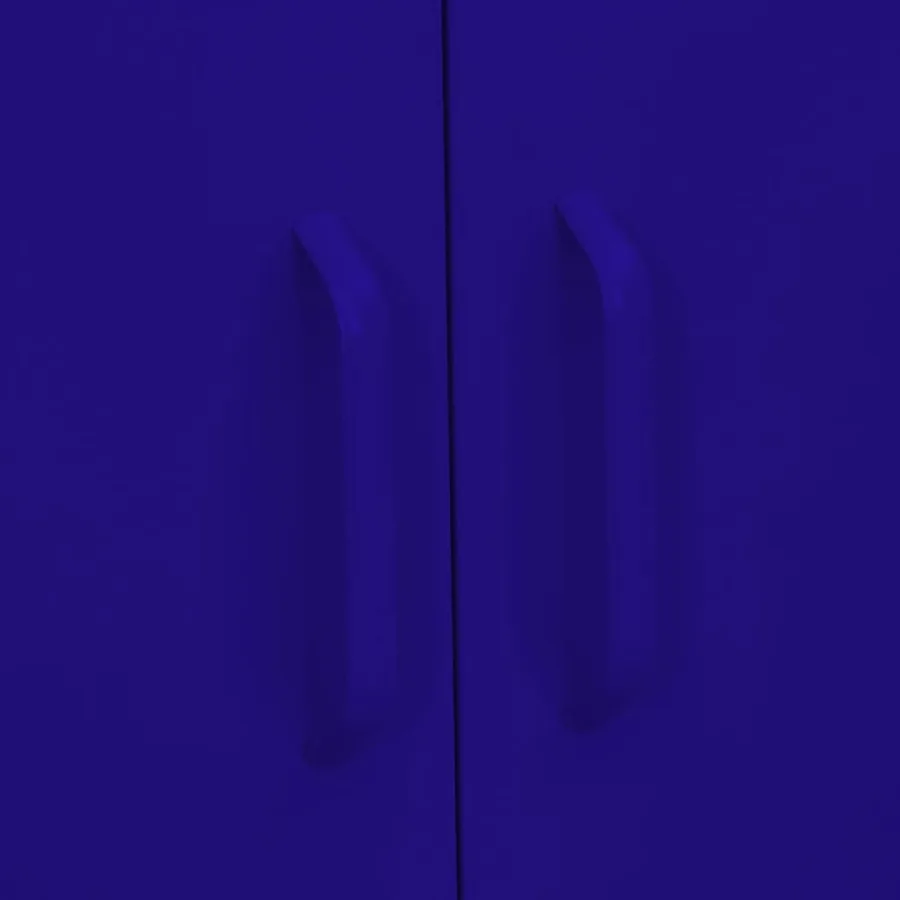Armoire de rangement Bleu marine 80x35x101,5 cm Acier - 9