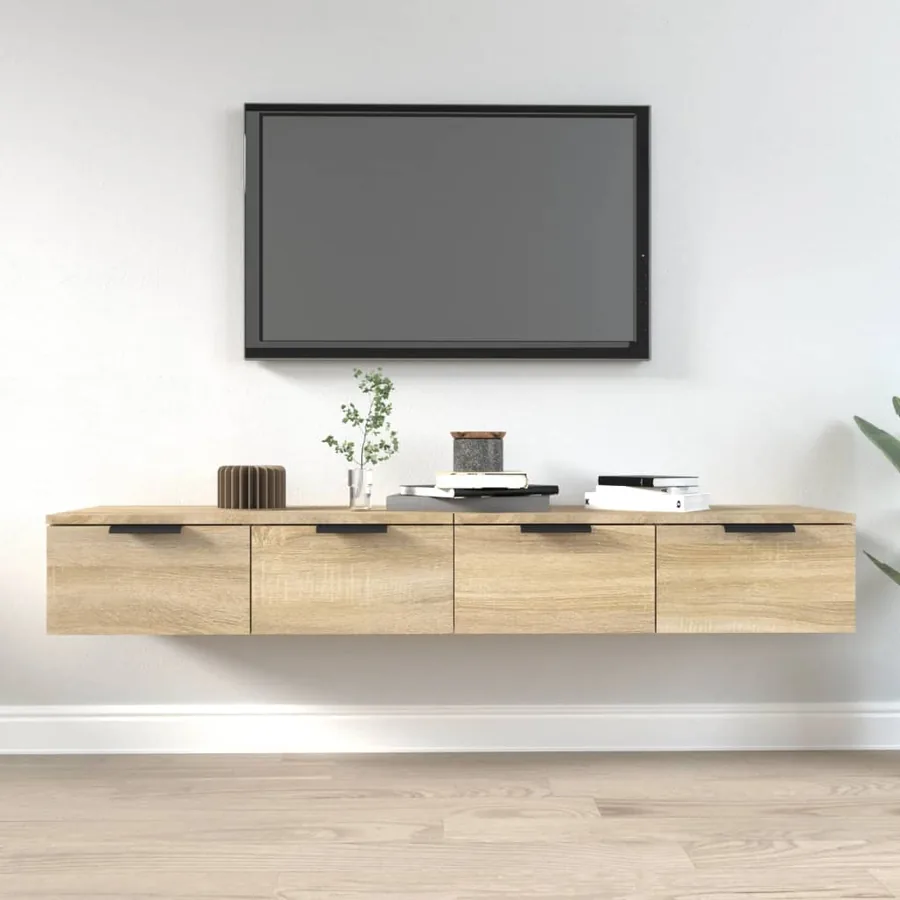 Armoires murales 2pcs Chêne sonoma 68x30x20cm Bois d'ingénierie