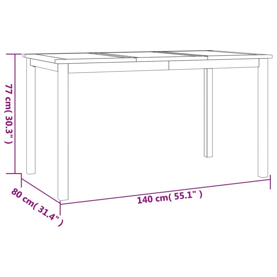 Ensemble à manger de jardin 3 pcs Bois de teck massif - 9