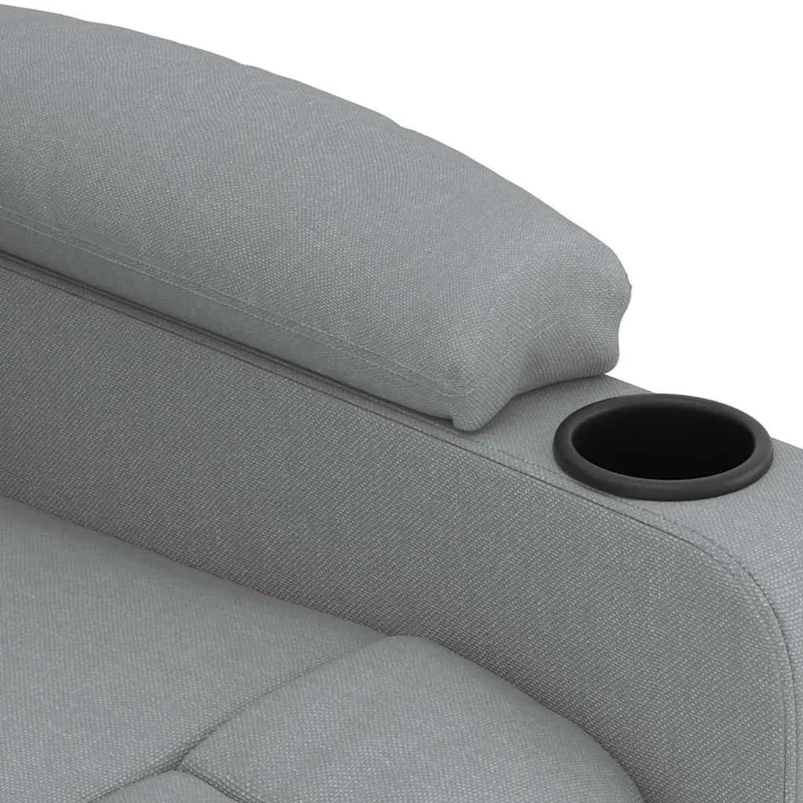 Fauteuil électrique de massage Gris clair Tissu - 9