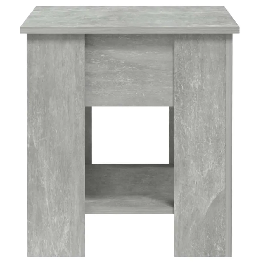 Table basse gris béton 101x49x52 cm bois d'ingénierie - 8