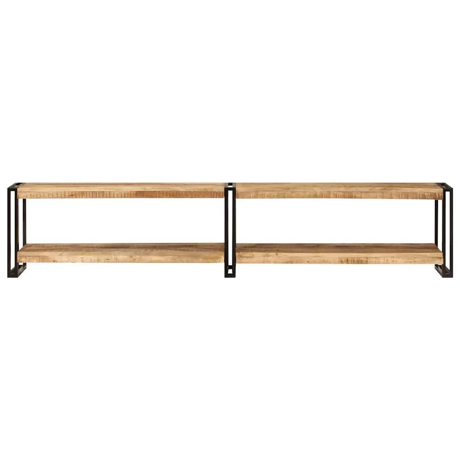 Meuble TV 200x30x40 cm bois massif de manguier - 2