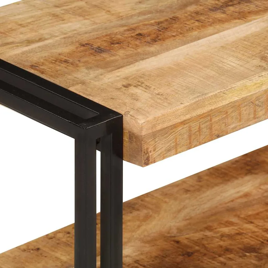 Meuble TV 200x30x40 cm bois massif de manguier - 5
