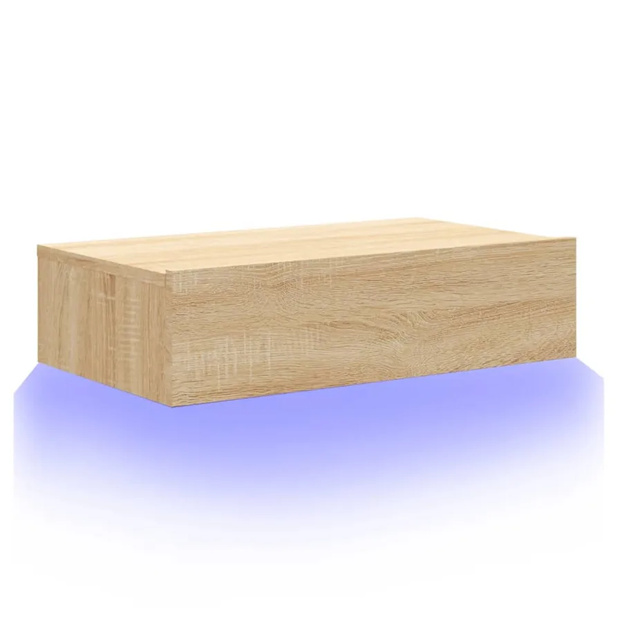 Meuble TV avec éclairage LED chêne sonoma 60x35x15,5 cm - 6