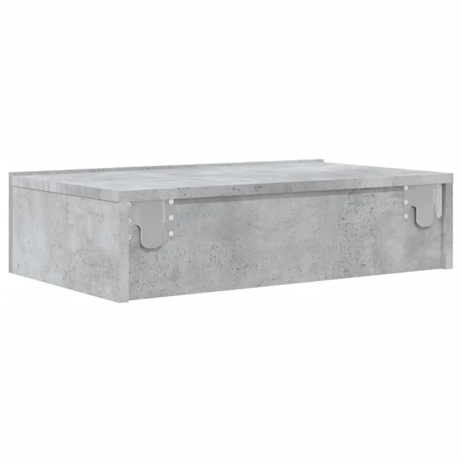 Meuble TV avec éclairage LED gris béton 60x35x15,5 cm - 10