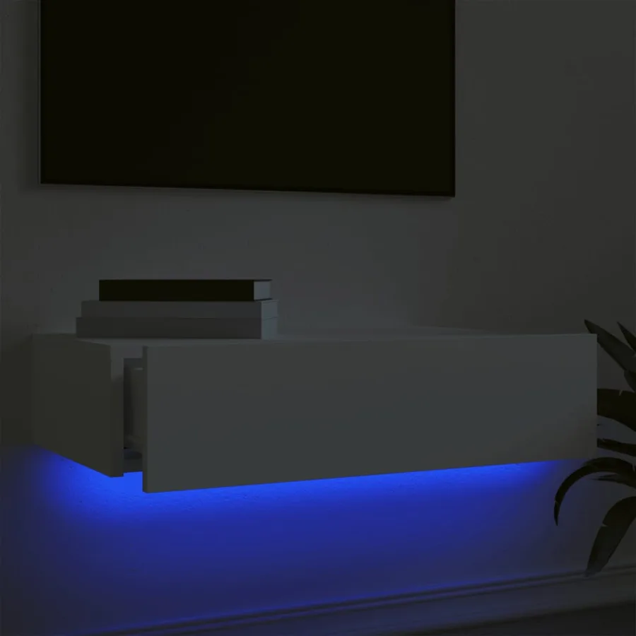 Meuble TV avec éclairage LED blanc 60x35x15,5 cm - 4