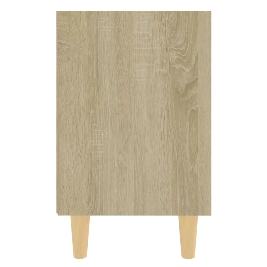 Tables de chevet pieds en bois 2 pcs Chêne sonoma 40x30x50 cm - 5