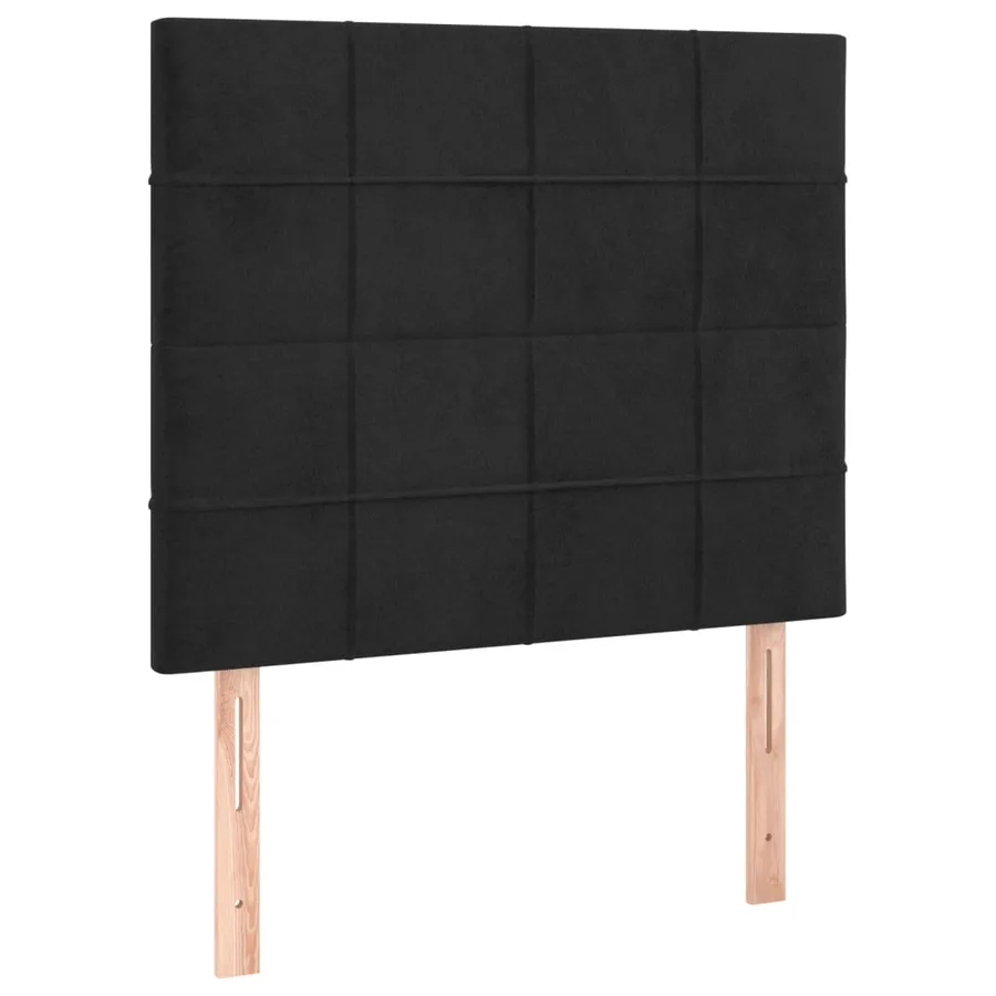 Tête de lit Noir 90x5x118/128 cm Velours - 2