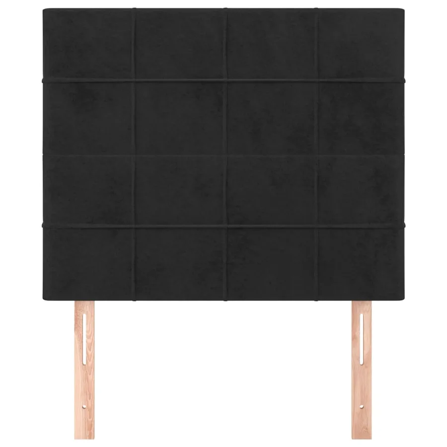 Tête de lit Noir 90x5x118/128 cm Velours - 3