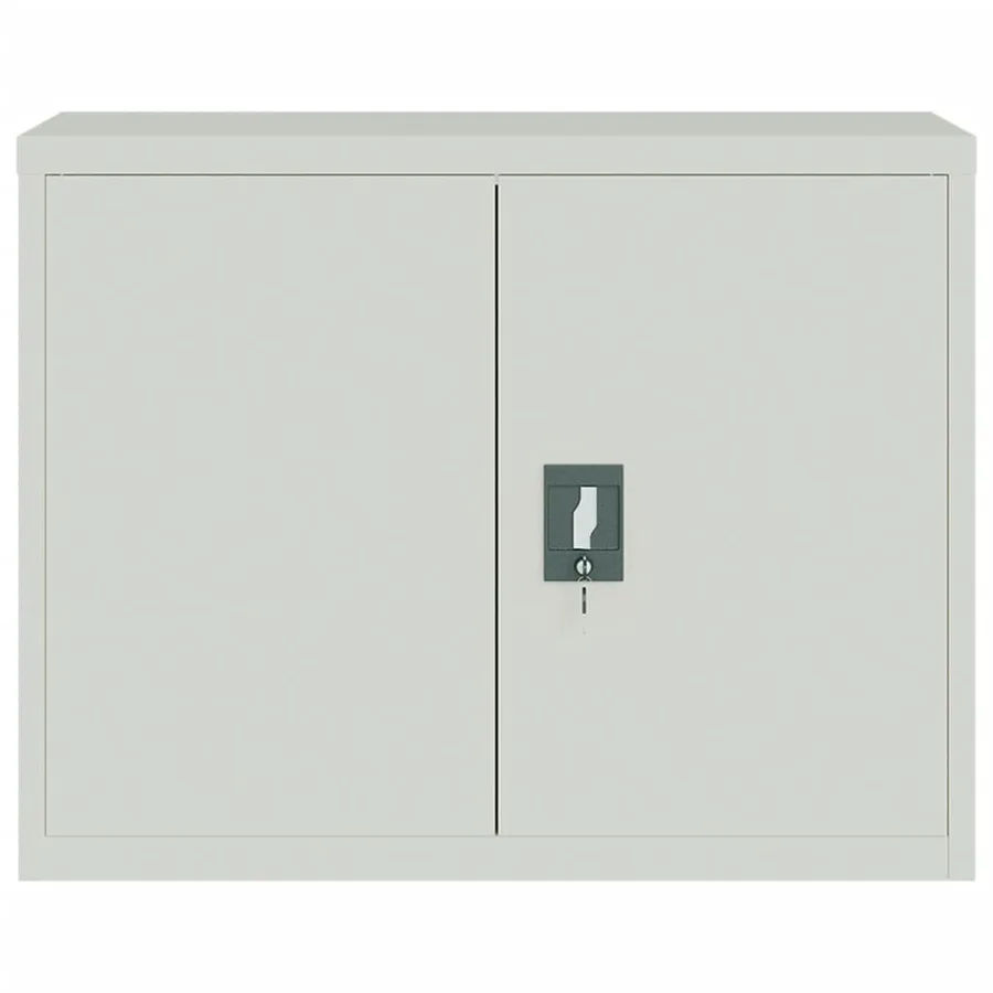 Classeur gris clair 90x40x70 cm acier - 3