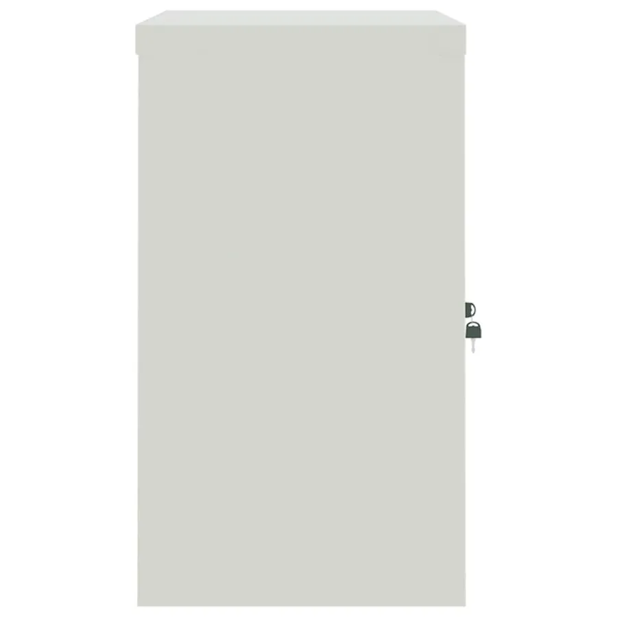 Classeur gris clair 90x40x70 cm acier - 5