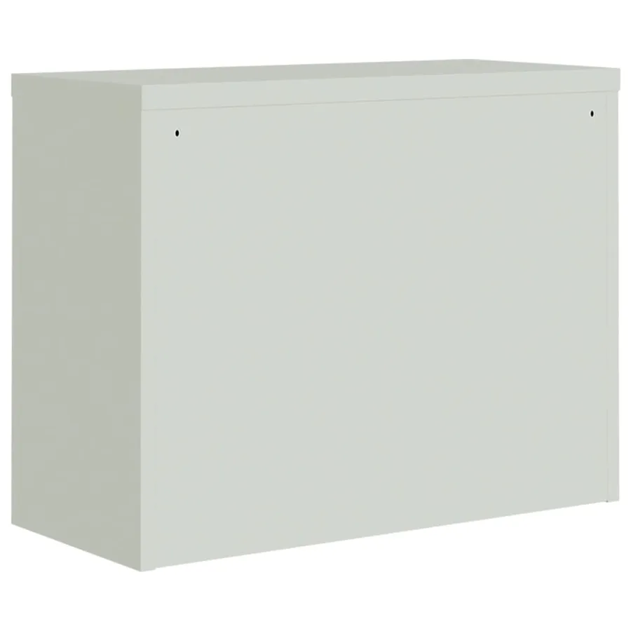 Classeur gris clair 90x40x70 cm acier - 6