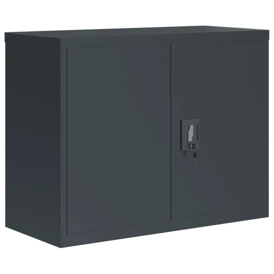 Classeur anthracite 90x40x70 cm acier - 2