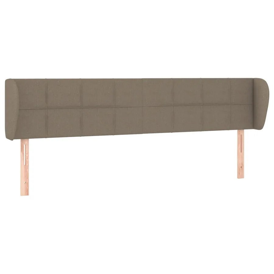 Tête de lit avec oreilles Taupe 163x23x78/88 cm Tissu - 2