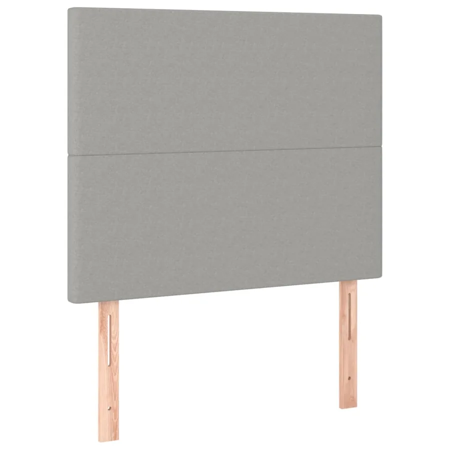 Tête de lit Gris clair 90x5x118/128 cm Tissu - 2
