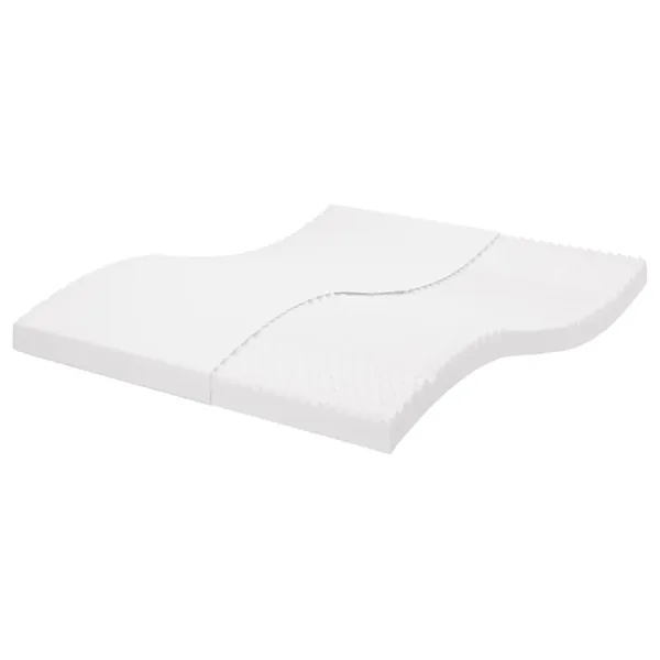 Matelas en mousse blanc 160x200 cm 7 zones dureté 20 ILD