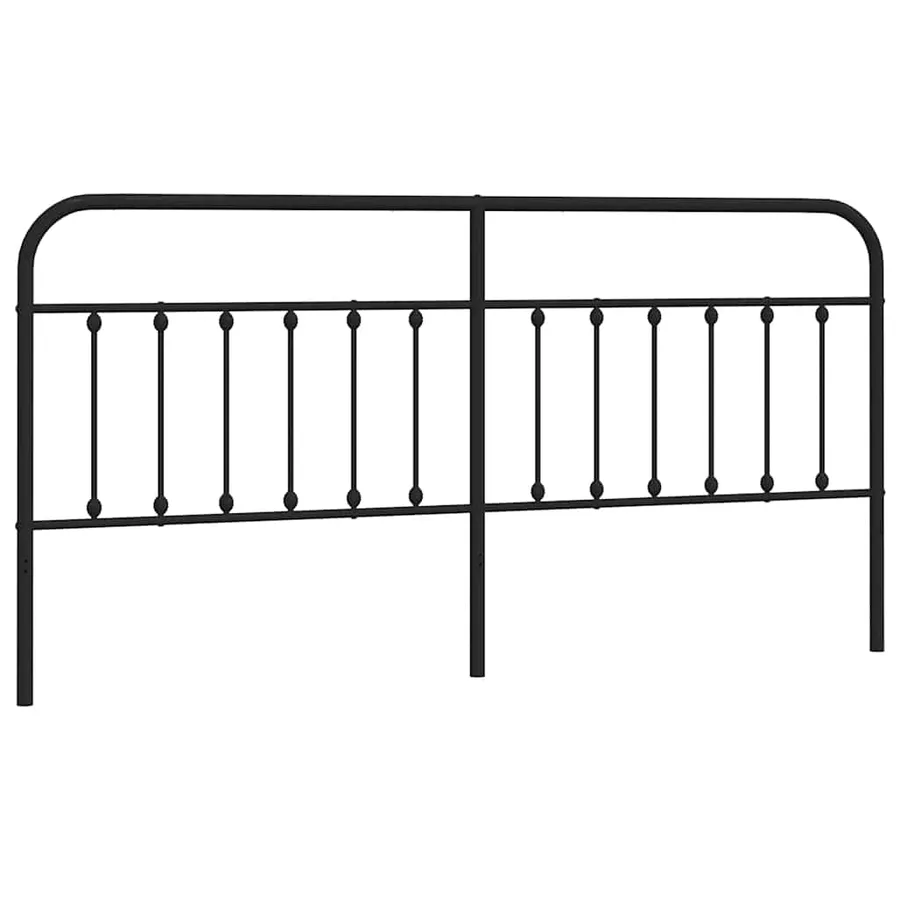 Tête de lit de remplacement métal noir 193 cm - 2