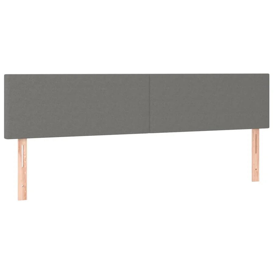 Têtes de lit Gris foncé 180x5x78/88 cm Tissu - 2