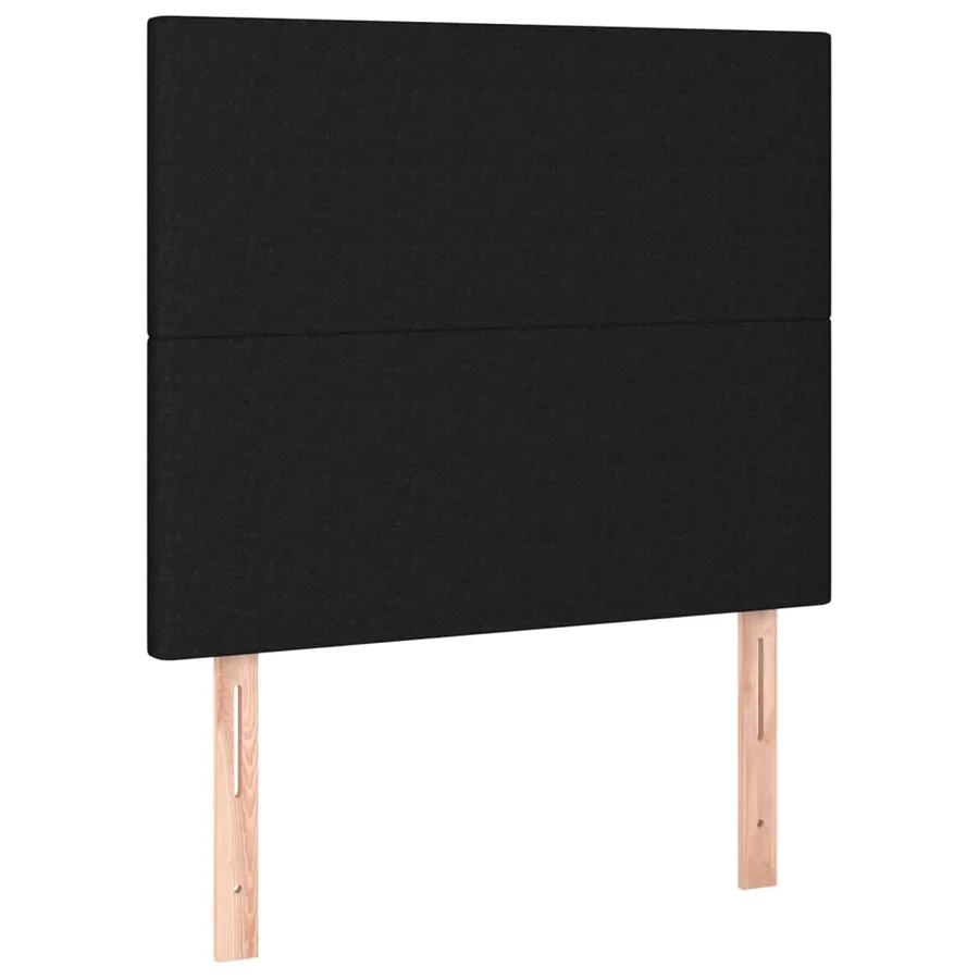 Tête de lit Noir 90x5x118/128 cm Tissu - 2