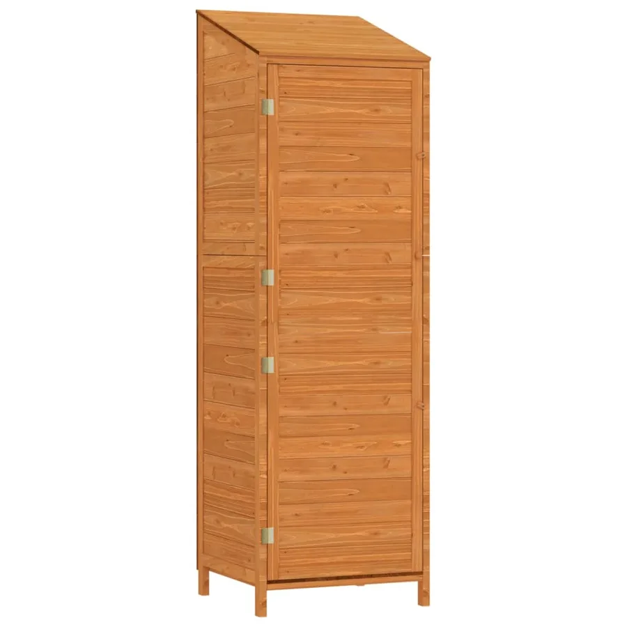 Remise de jardin Marron 55x52x174,5 cm Bois de sapin solide - 2