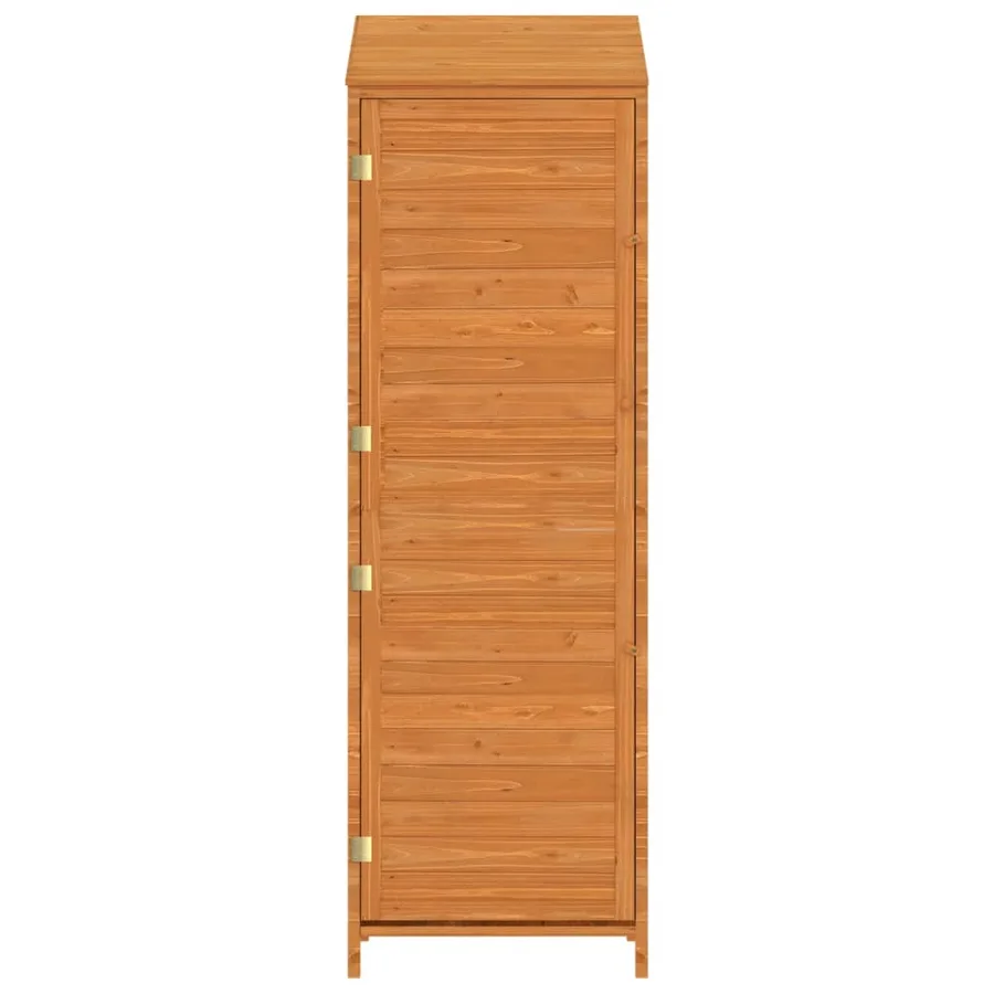 Remise de jardin Marron 55x52x174,5 cm Bois de sapin solide - 4