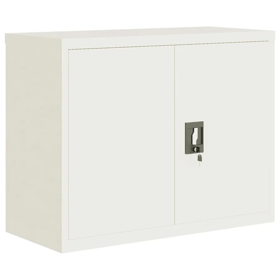 Classeur blanc 90x40x110 cm acier - 7