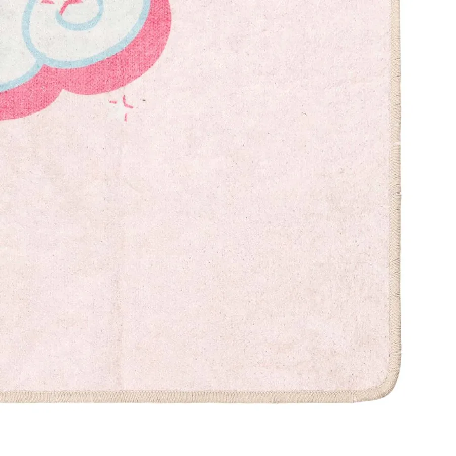 Tapis enfants rose 160x230 cm licorne lavable - 3