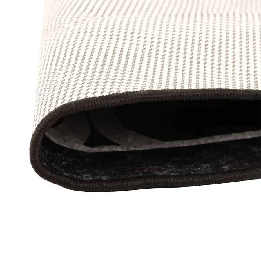 Tapis lavable noir et blanc Ø 120 cm - 3