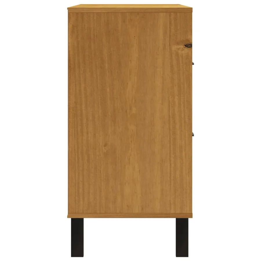Commode FLAM 110x40x80 cm bois de pin massif - 6