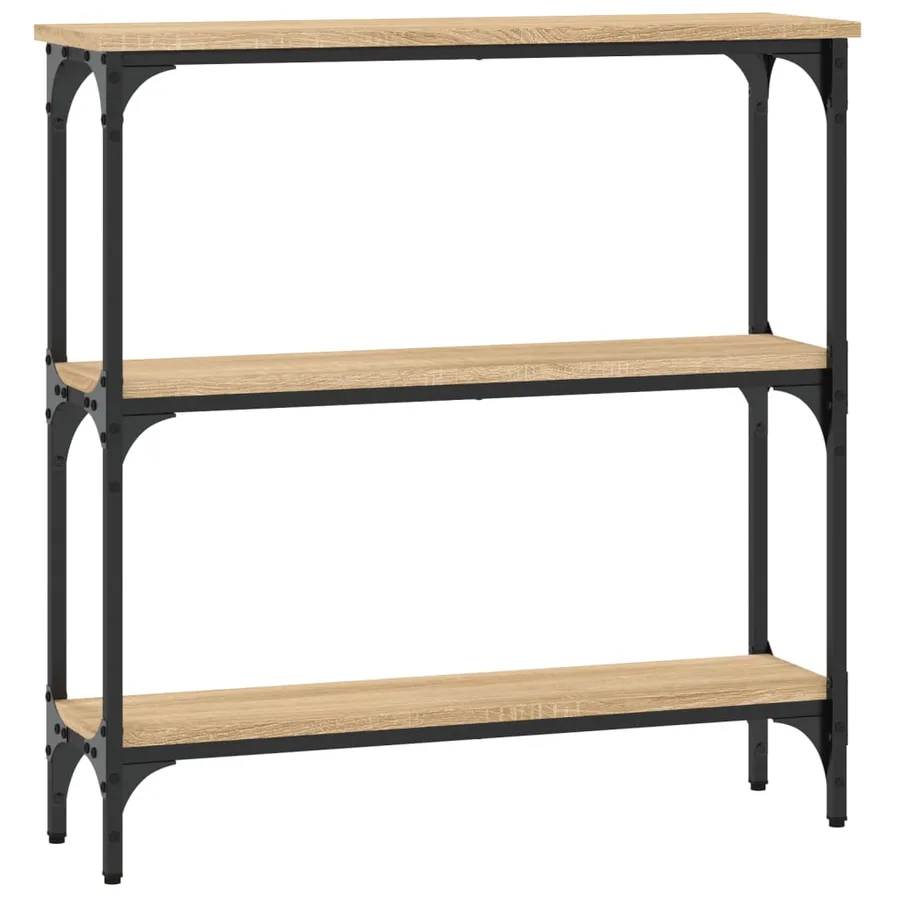 Table console Chêne Sonoma 75x22,5x75 cm Bois d'ingénierie - 6