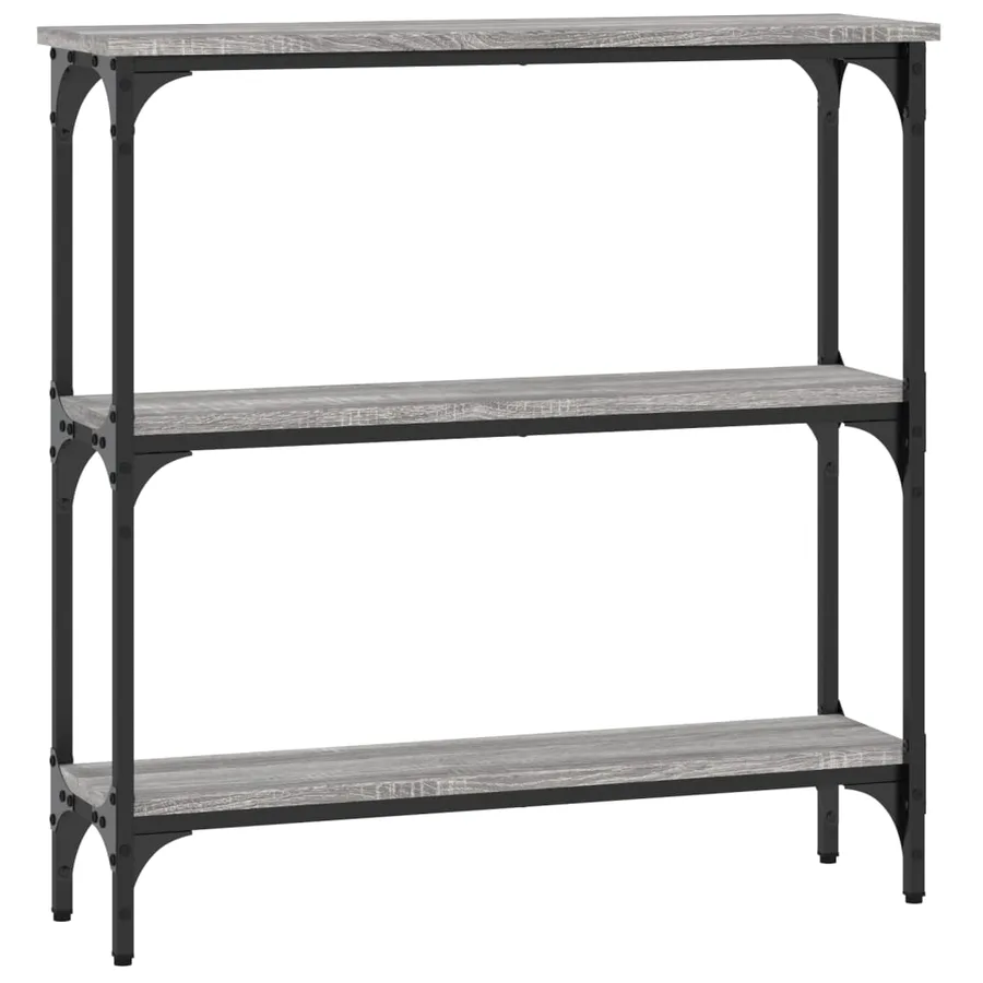 Table console sonoma gris 75x22,5x75 cm bois d'ingénierie - 6