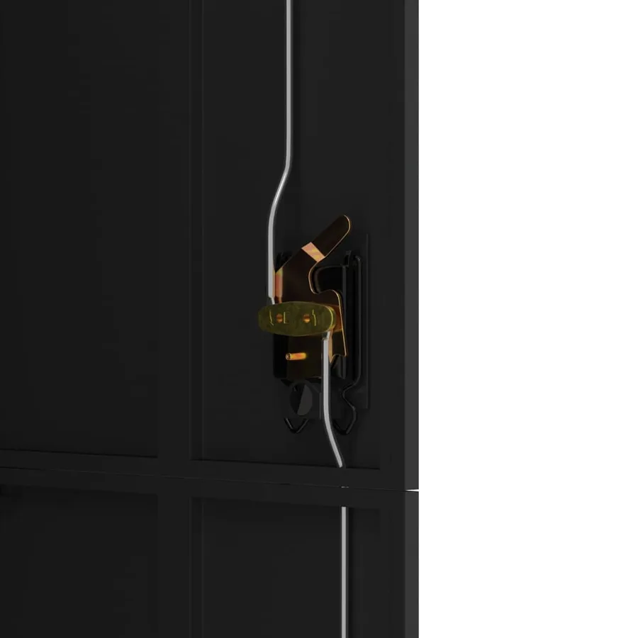 Classeur noir 90x40x180 cm acier - 8