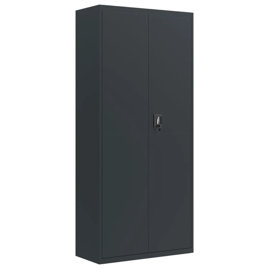 Classeur anthracite 90x40x240 cm acier - 7