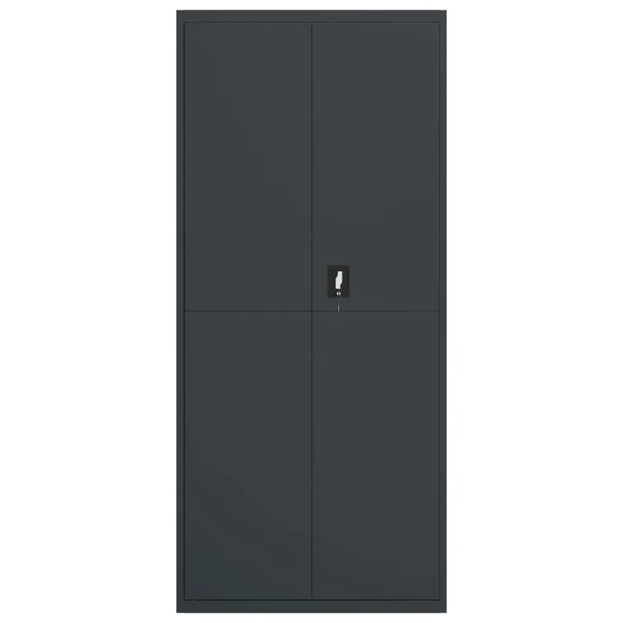 Classeur anthracite 90x40x240 cm acier - 8