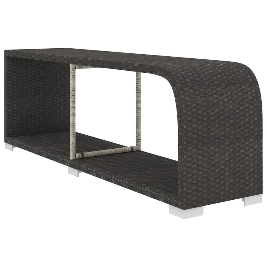 Salon de jardin 8 pcs avec coussins résine tressée noir - 7