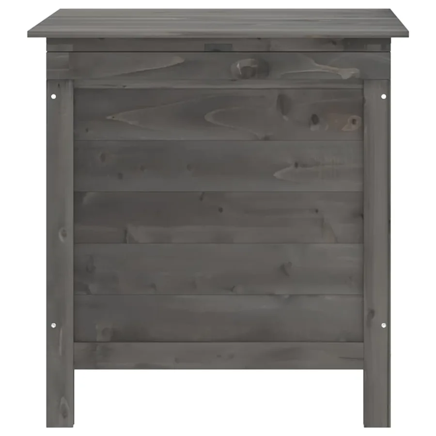 Boîte de rangement de jardin anthracite bois massif de sapin - 4