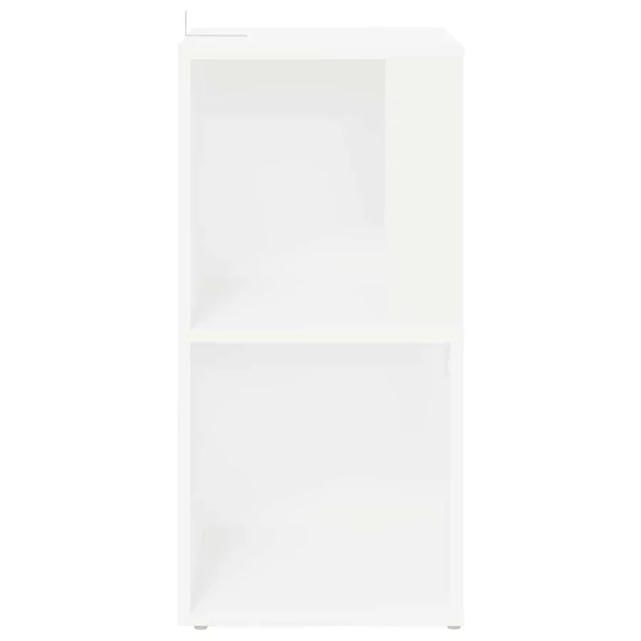 Armoire d'angle Blanc 33x33x67 cm Bois d'ingénierie - 4