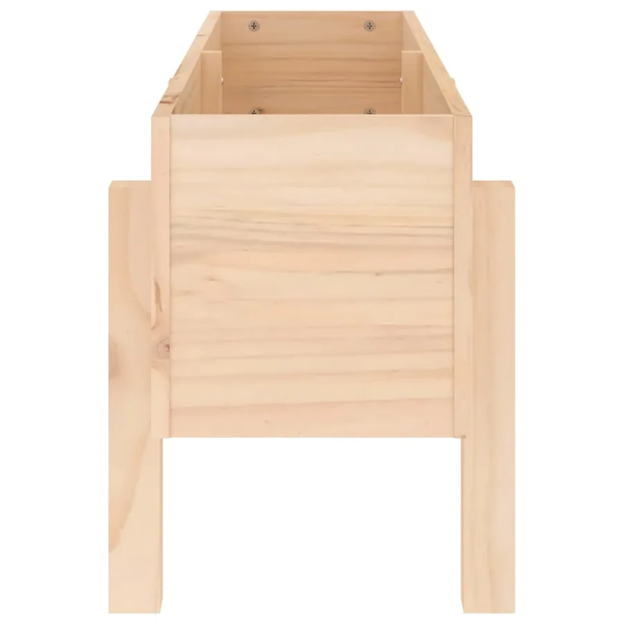 Lit surélevé de jardin 101x30x38 cm bois de pin massif - 5
