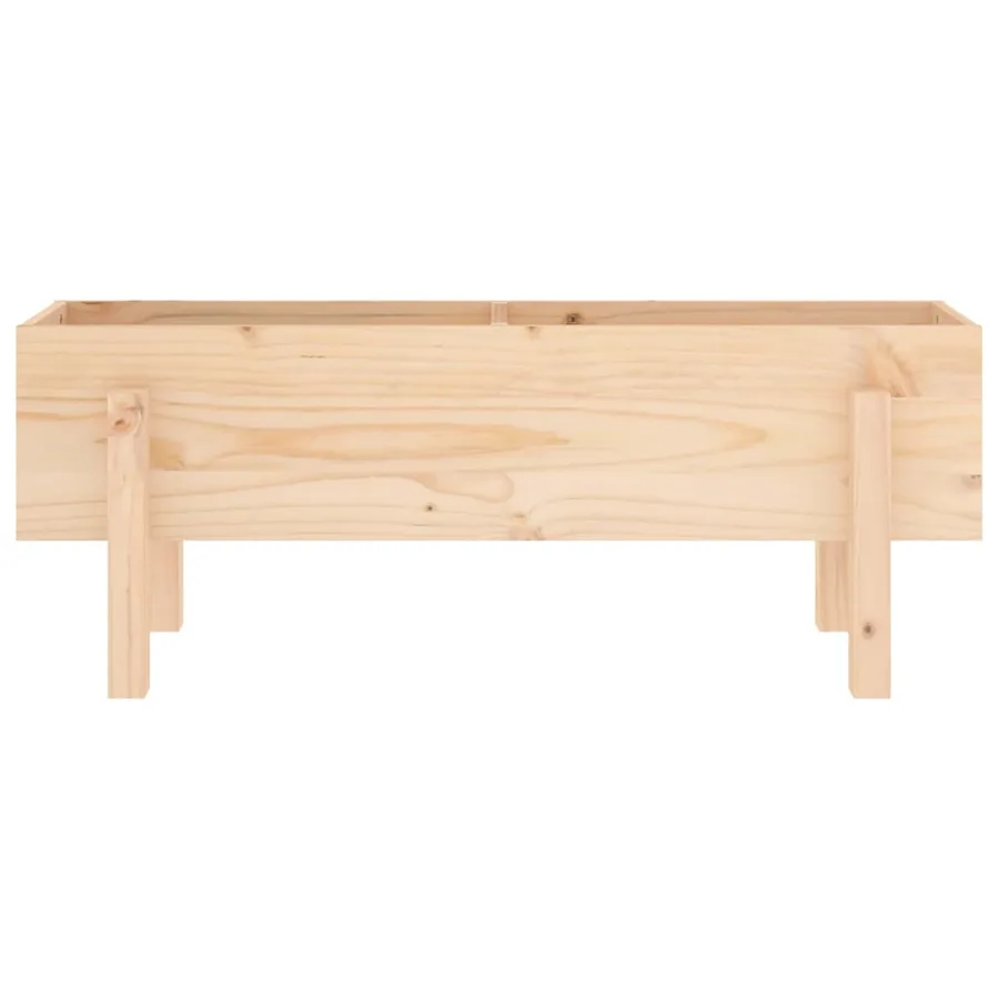 Lit surélevé de jardin 101x30x38 cm bois de pin massif - 6