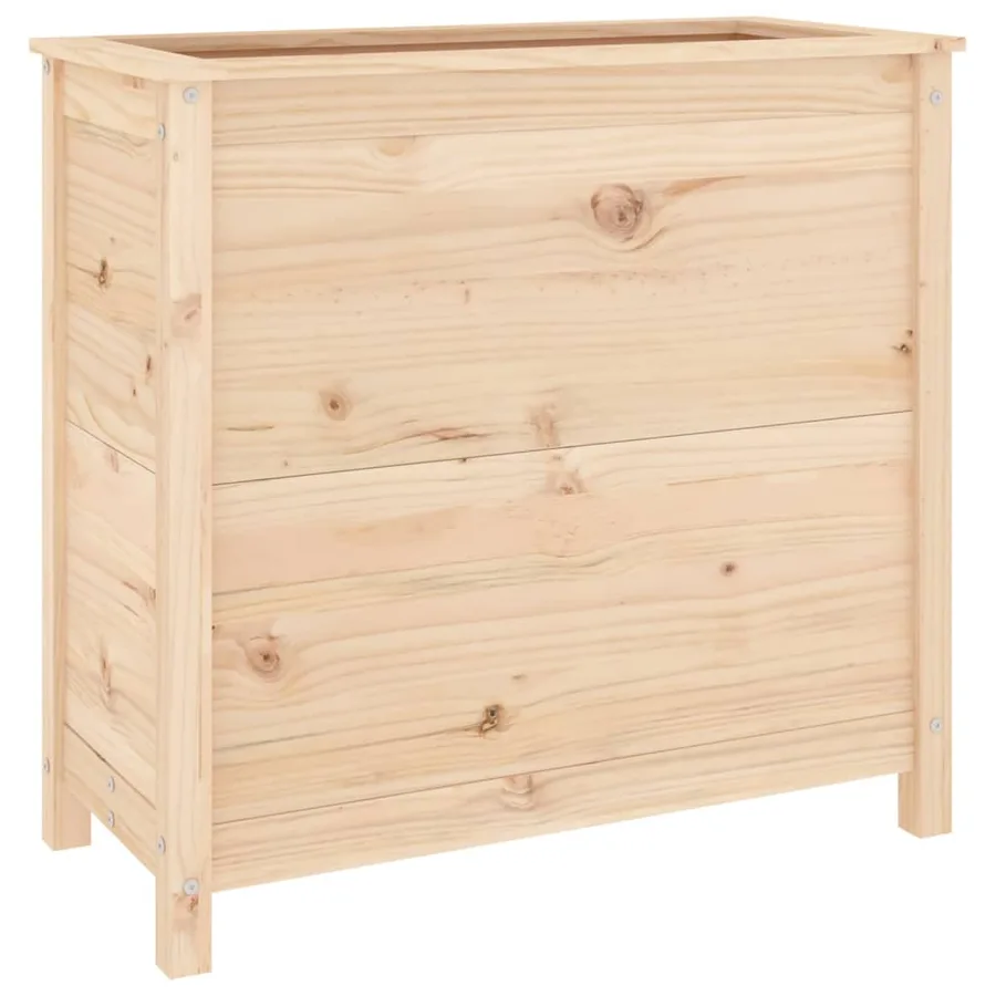 Jardinière 82,5x40x78 cm bois de pin massif - 2