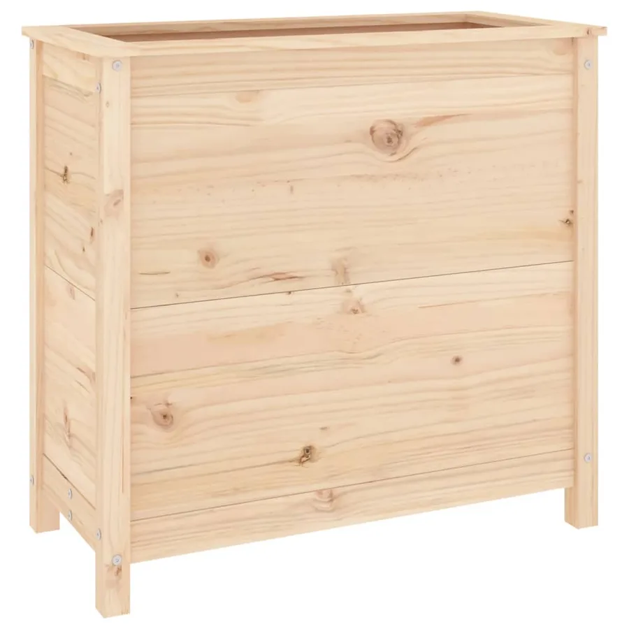 Jardinière 82,5x40x78 cm bois de pin massif - 6