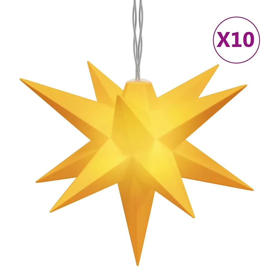 Lumière de Noël 10 LED jaune 10 cm - 2