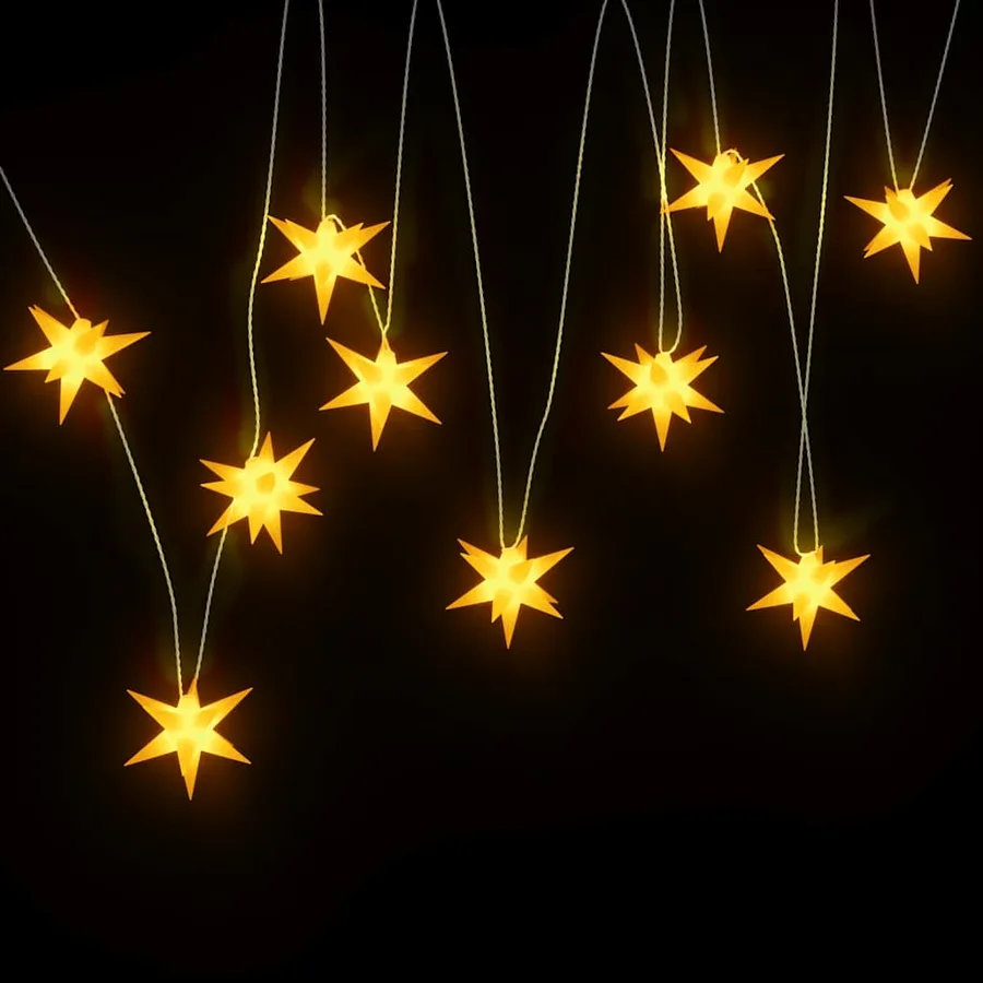 Lumière de Noël 10 LED jaune 10 cm - 4