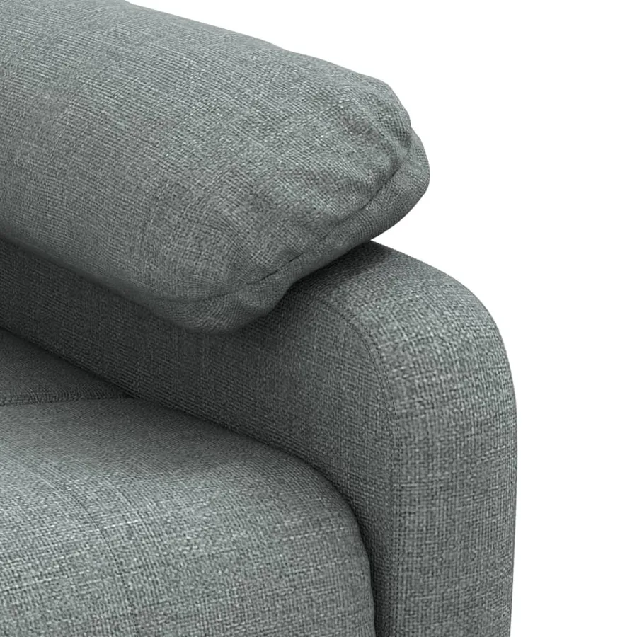 Fauteuil de massage Gris foncé Tissu - 8